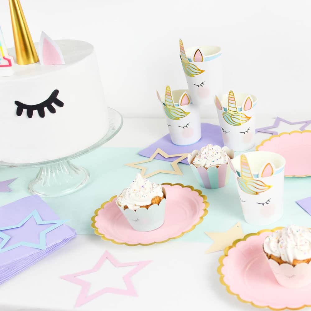 Kit de décoration de gâteau licorne pour anniversaire fille