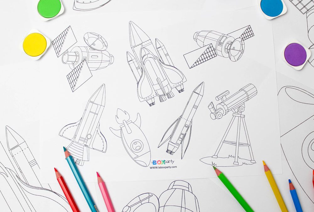 Des coloriages pour les astronautes en herbe