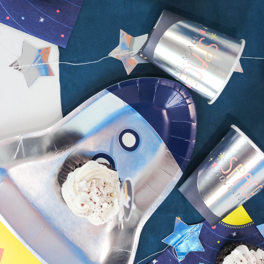 Ballon aluminium Fusée XL - fête d'enfants thème Espace cosmos