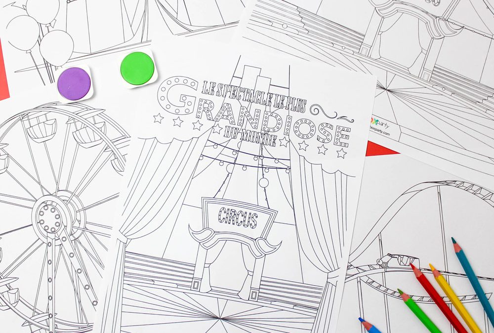 Livret de coloriages sur le Cirque