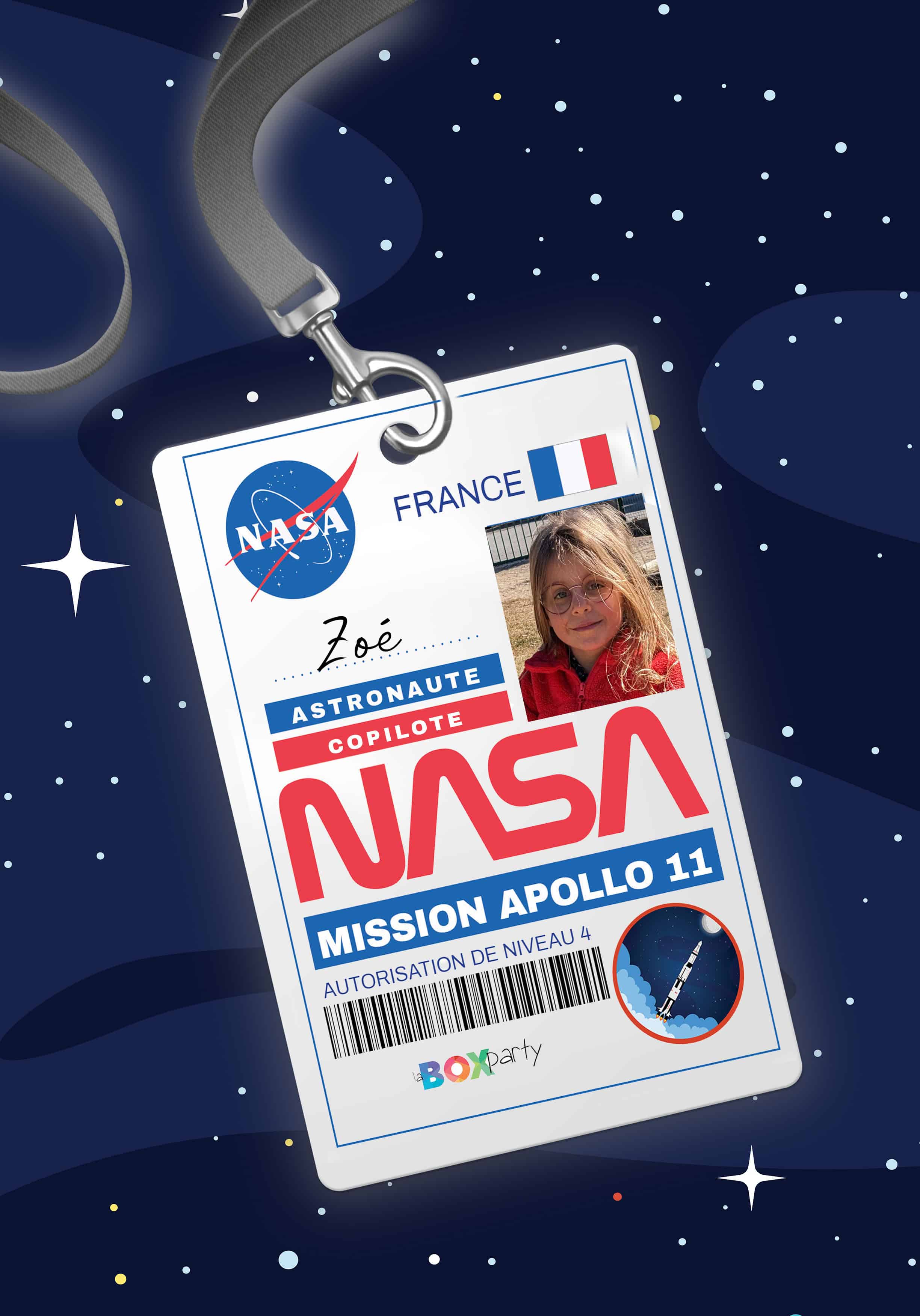 badge insigne astronaute anniversaire dans les étoiles spationaute