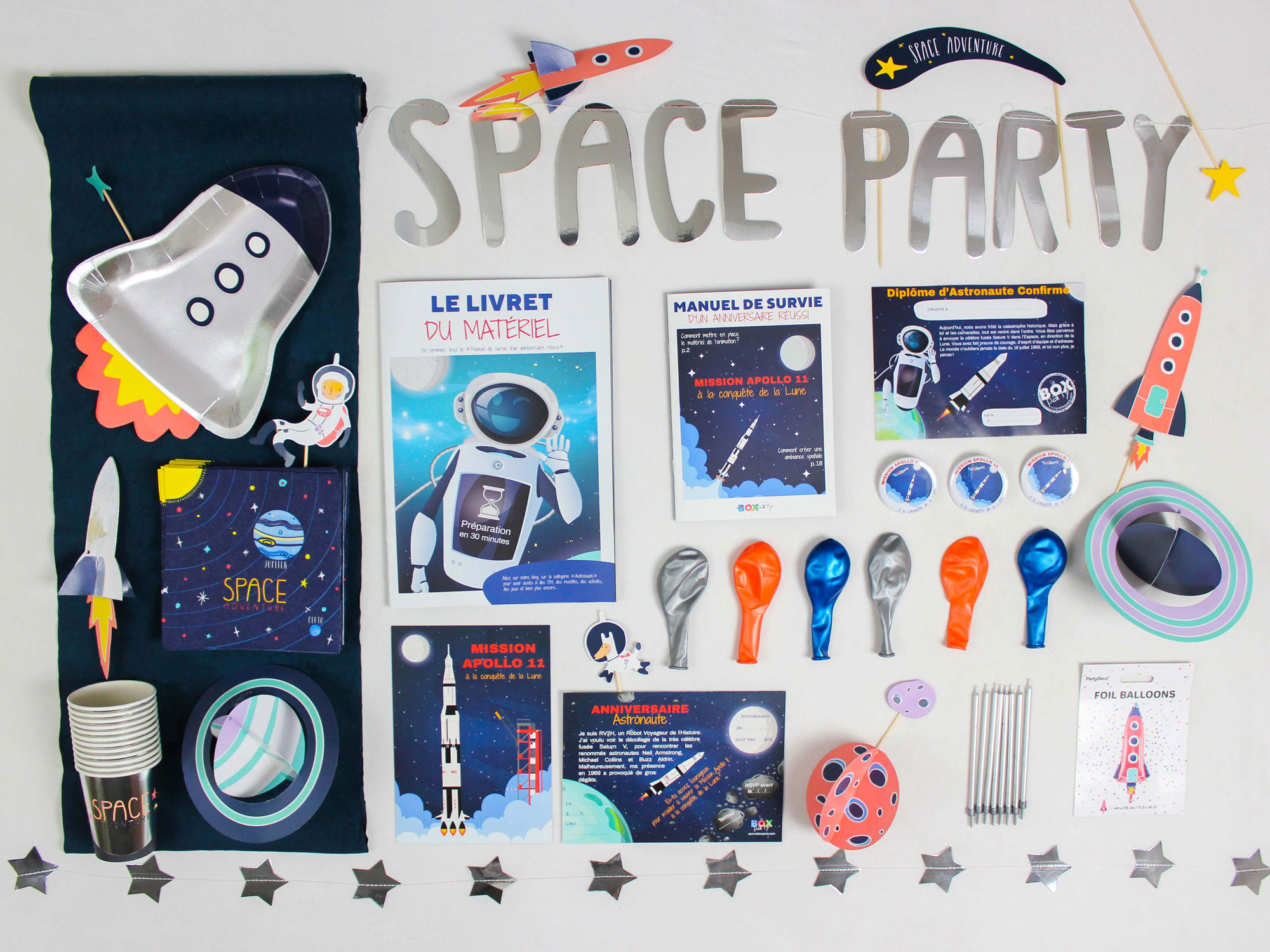anniversaire astronaute - décoration espace activités étoiles anniversaire espace