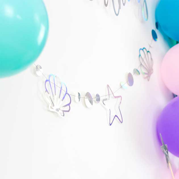 Ballon numéro 7 Turquoise - Sirène - Sirène - Sirène - Forfait Ballons Plus  - Fête